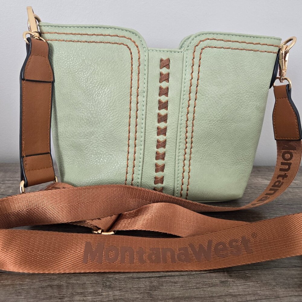 Montana West Sage Green Boho Crossbody Bag